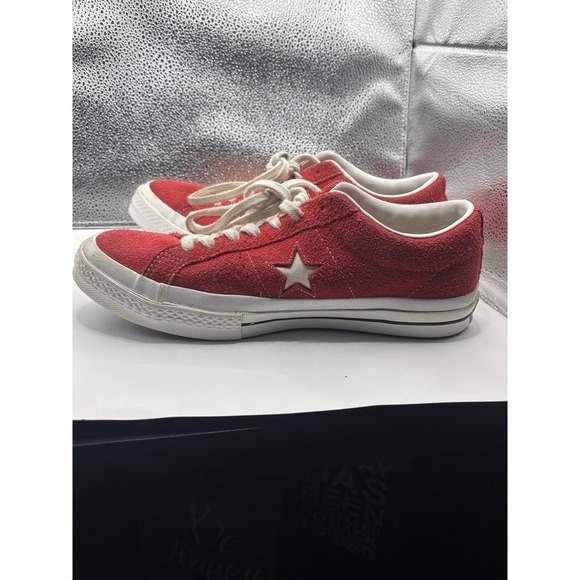 Converse 95 One Star Suede Red Shoes M:8.5 W:10.5 - Picture 2 of 11